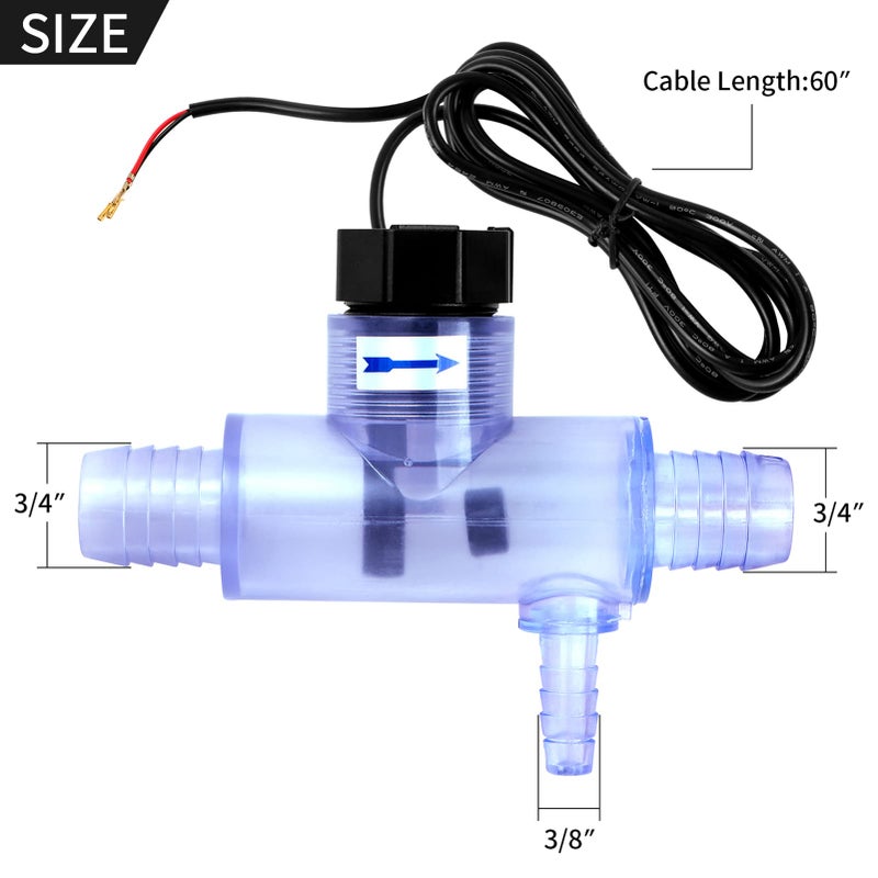 EXCELFU 6560-860 Flow Switch for Sundance Spas and Jacuzzi Hot Tub  Flow Sensor with Tee  Complete Assembly Replacement Part - Image 4